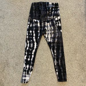 Tie dye full panel maternity leggings